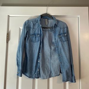 size 4 denim shirt